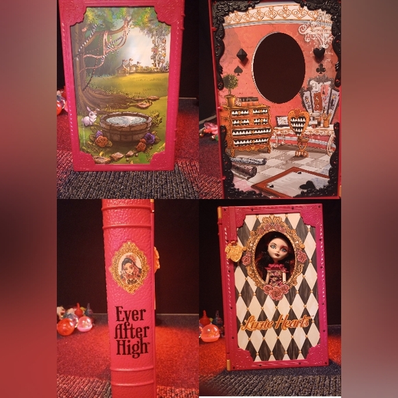Ever After High Lizzie Hearts Spring Unsprung Book Playset & Doll - Picture 9 of 11